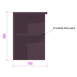 Comptoir d'angle ligne I'DECO