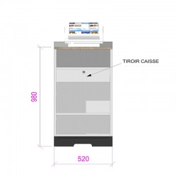 Comptoir caisse I'DECO