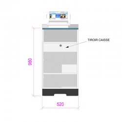 Comptoir caisse I'DECO