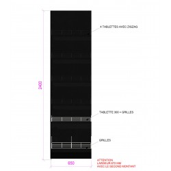 Meuble mural multimedia + pdts