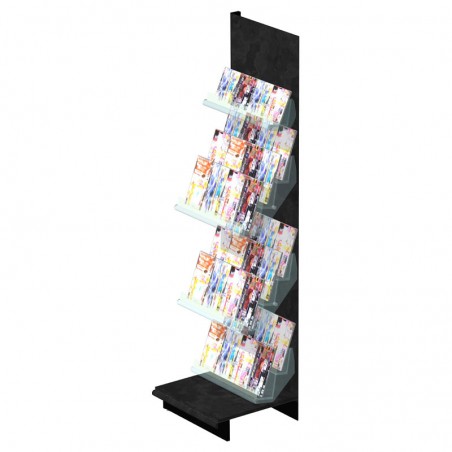 Meuble presse murale noir 9 niveaux