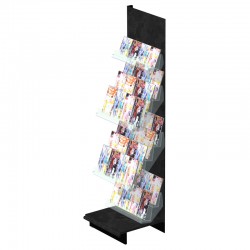 Meuble presse murale noir 10 niveaux avec piles